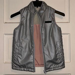 Buffalo David Bitton, Medium, Pink & Grey Reversible Vest